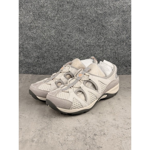 Easy Spirit Shoes - Easy Spirit Search Womens 10W Gray Leather Mesh Walking Shoes New